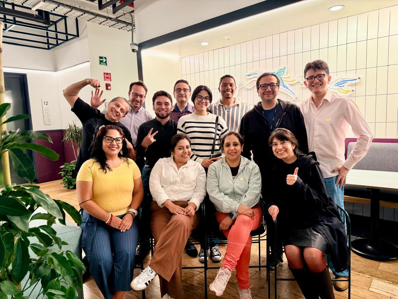 Mexico City Toastmasters members smiling
